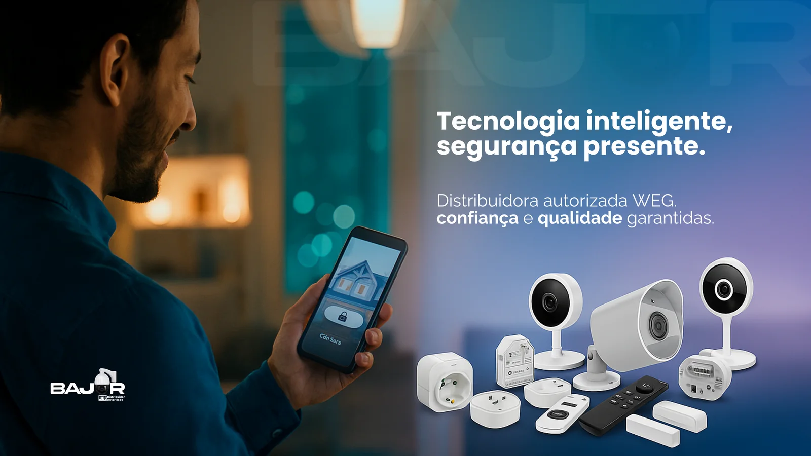 Linha de câmeras e dispositivos inteligentes WEG na Bajor